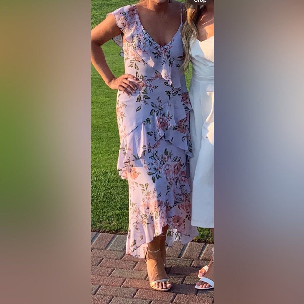 WAYF Lavender Floral Dress- size M